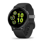 Garmin vivoactive 5 Slate Aluminum Bezel with Black Case and Silicone Band (010-02862-10)