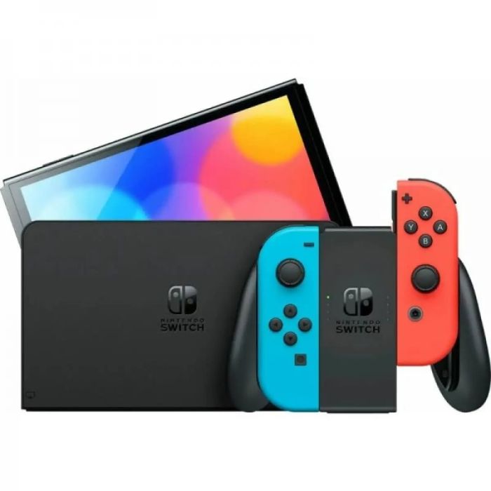 Ігрова консоль Nintendo Switch OLED with Neon Blue and Neon Red Joy-Con (045496453442)