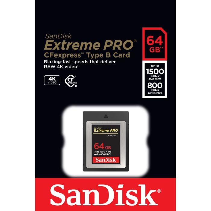 SanDisk 64 GB Extreme Pro CFexpress Type B (SDCFE-064G-GN4IN)