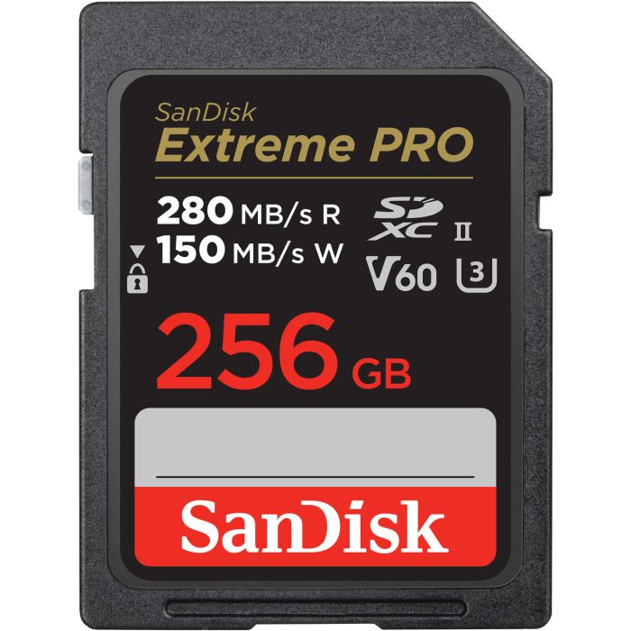 SanDisk 256 GB SDXC Extreme Pro UHS-II U3 V60 Class 10 (SDSDXEP-256G-GN4IN)