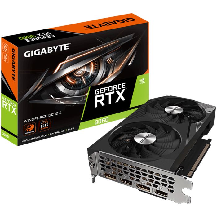 GIGABYTE GeForce RTX 3060 WINDFORCE OC 12G (GV-N3060WF2OC-12GD 2.0)