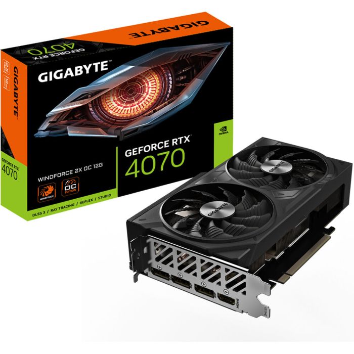 GIGABYTE GeForce RTX 4070 WINDFORCE 2X OC 12G (GV-N4070WF2OC-12GD)