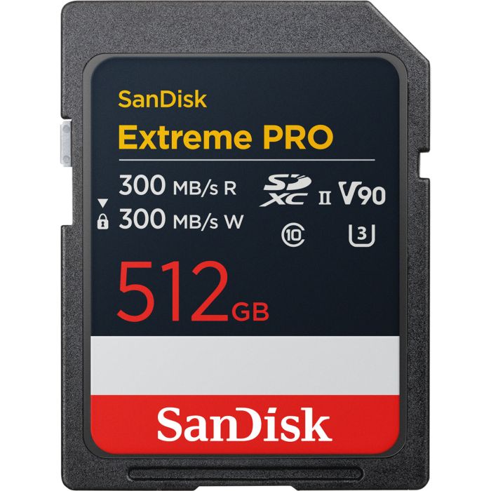 SanDisk 512GB SDXC UHS-II U3 V90 Extreme Pro (SDSDXDM-512G-GN4IN)