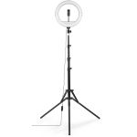 Штатив зі світлодіодним кільцем Hama SpotLight Steady 120 V2 BT Black (00004659) Штатив зі світлодіодним кільцем Hama SpotLight Steady 120 V2 BT Black (00004659)
