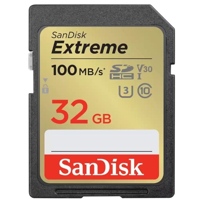 SanDisk 32 GB SDHC UHS-I U3 V30 Extreme (SDSDXVT-032G-GNCIN)