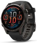Garmin Fenix 8 43mm AMOLED Sapphire Carbon Gray DLC Tit. w. Black/Pebble Gray S. Band (010-02903-20/21)