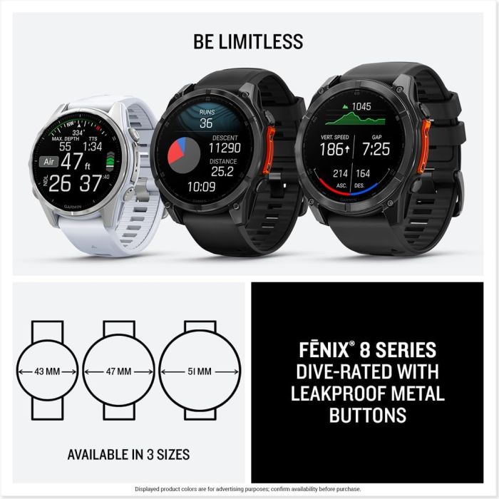 Garmin Fenix 8 51mm AMOLED Slate Gray with Black Silicone Band (010-02905-00)