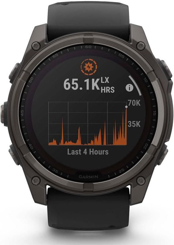 Garmin Fenix 8 51mm Solar Sapphire Carbon Gray DLC Titanium w. Black/Pebble Gray S. Band (010-02907-10/11)