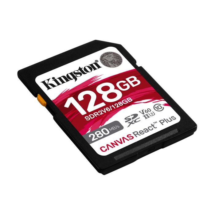 Kingston 128 GB SDXC Class 10 UHS-II U3 Canvas React Plus (SDR2V6/128GB)