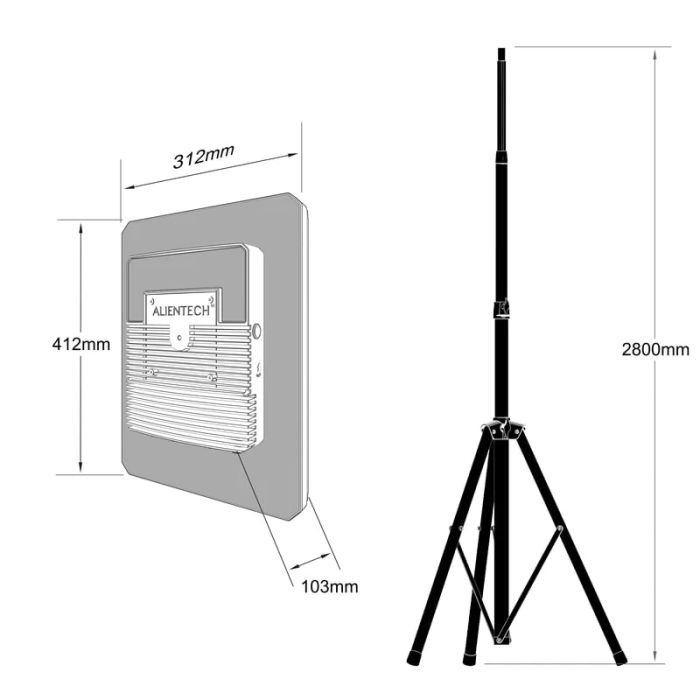 Антена підсилювач сигналу Alientech Deimox 915M/1.2G/2.4G/5.2G/5.8G для БПЛА (DJI, Autel, FPV), без кабелів (DMX-09122450DSB/EU)