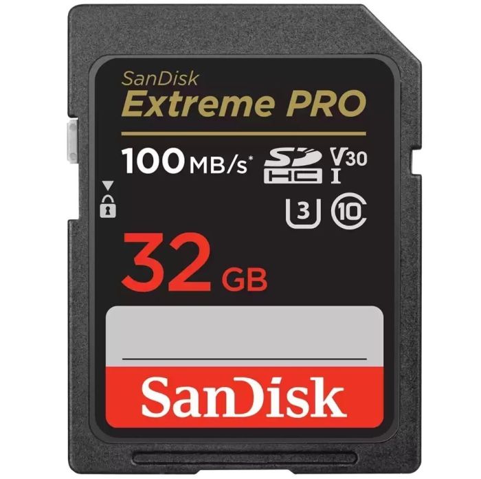SanDisk 32 GB SDHC UHS-I U3 V30 Extreme PRO (SDSDXXO-032G-GN4IN)
