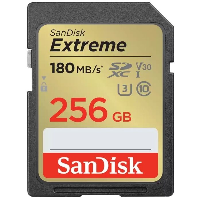 SanDisk 256 GB SDXC UHS-I U3 V30 Extreme (SDSDXVV-256G-GNCIN)