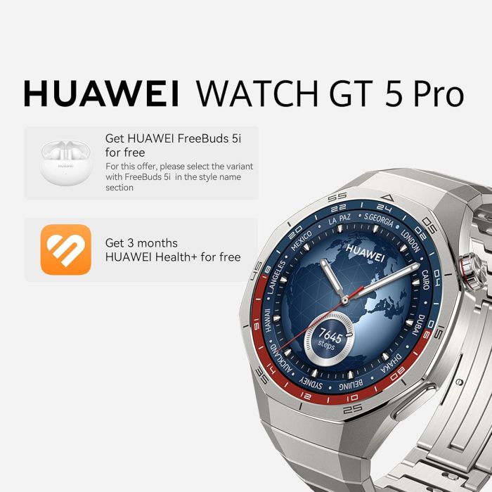 HUAWEI Watch GT 5 Pro Elite 46mm Titanium (6942103132049)