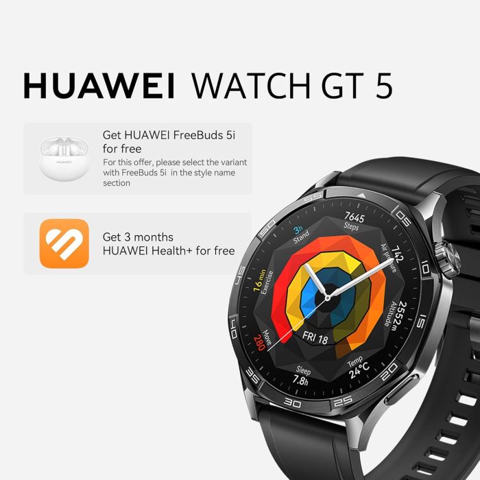 HUAWEI Watch GT 5 46 mm Black