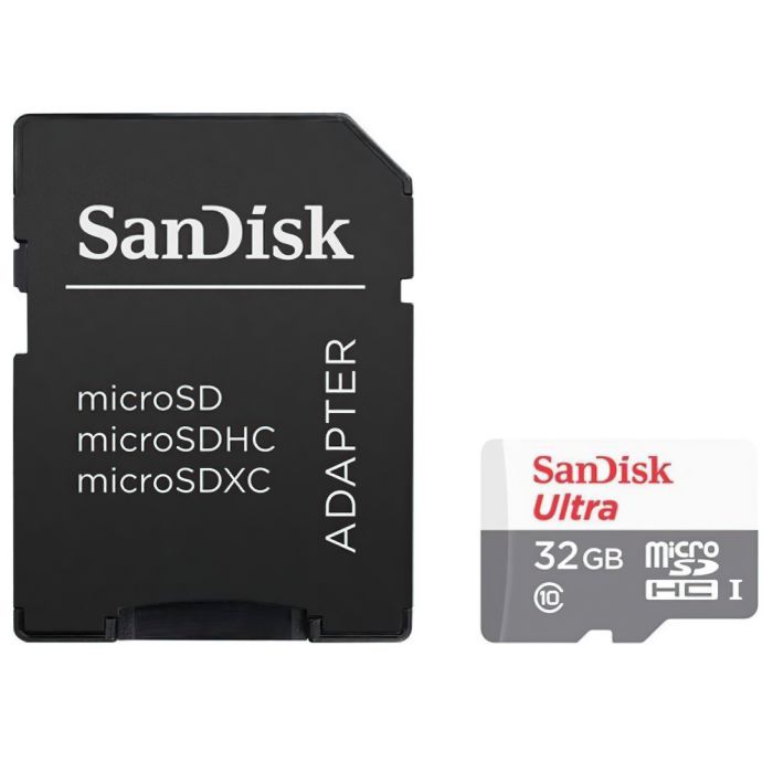SanDisk 32 GB microSDHC UHS-I Ultra + SD adapter SDSQUNR-032G-GN3MA