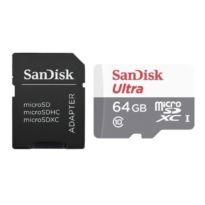 SanDisk 64 GB microSDHC UHS-I Ultra + SD adapter SDSQUNR-064G-GN3MA