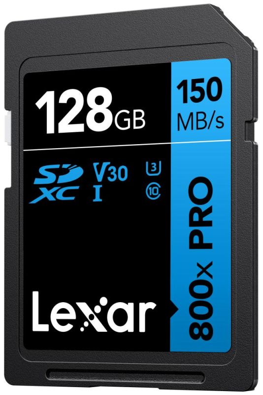 Lexar 128 GB SDXC High Performance 800x Pro UHS-I U3 V30 Class 10 (LSD0800P128G-BNNNG)