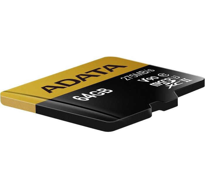 ADATA 64 GB microSDXC UHS-II U3 Premier ONE + SD adapter AUSDX64GUII3CL10-CA1