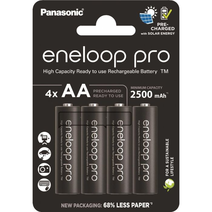 Акумулятор Panasonic Eneloop NI-MH Pro AA 2500 мАч 4 шт (BK-3HCDE/4CP)