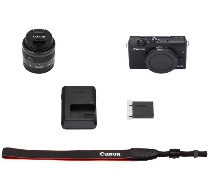 Canon EOS M200 kit (15-45mm) IS STM Black (3699C027) (UA)