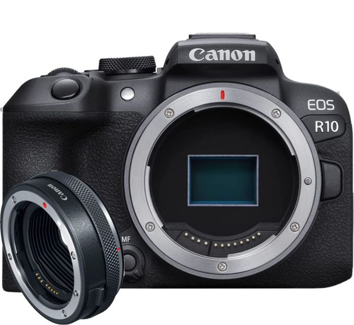 Canon EOS R10 kit (RF-S 18-45mm) IS STM + Mount Adapter EF-EOS R