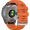 Garmin Fenix 6 Pro Sapphire Titanium with Ember Orange Band
