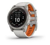 Garmin Fenix 7 Pro Sapphire Solar Titanium w. Fog Gray/Ember O. Band (010-02777-20/21)
