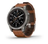 Garmin Fenix 7 Pro Sapphire Solar Titanium with Chestnut L. Band (010-02777-30)