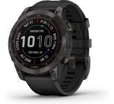 Garmin Fenix 7 Sapphire Solar Carbon Gray DLC Titanium with Black Band (010-02540-20/21)