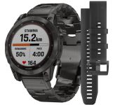 Garmin Fenix 7 Sapphire Solar C. Grey DLC Titanium w. Carbon Grey DLC V. Titanium Band (010-02540-39)