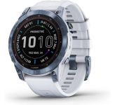 Garmin Fenix 7 Sapphire Solar Mineral Blue DLC Titanium with Whitestone Band (010-02540-24/25)