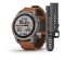 Garmin Fenix 7 Sapphire Solar Titanium with Chestnut Leather Band (010-02540-31)