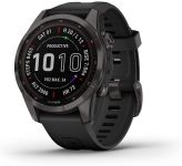 Garmin Fenix 7S Sapphire Solar Carbon G. DLC Titanium w. Black Band (010-02539-24/25)