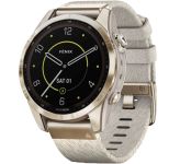 Garmin Fenix 7S Sapphire Solar Cream G. Titanium w. Cream H. Nylon Band (010-02539-39)