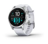 Garmin Fenix 7S Silver with Whitestone Band (010-02539-02/03)