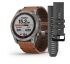 Garmin Fenix 7X Sapphire Solar Titanium w. Chestnut Leather Band (010-02541-19)