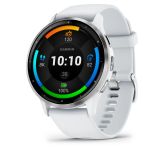 Garmin Venu 3 Silver Stainless Steel Bezel with Whitestone Case and Silicone Band (010-02784-00/50)