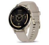 Garmin Venu 3S Soft Gold S. Steel Bezel w. French Gray Case and S. Band (010-02785-02)