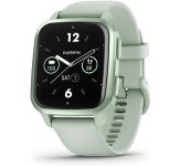Garmin Venu Sq 2 Metallic Mint Aluminum Bezel with Cool Mint Case and Silicone Band (010-02701-02/12)