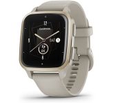 Garmin Venu Sq 2 – Music Edition Cream Gold Al. Bezel w. French Gray Case and S. Band (0010-02700-02/12)