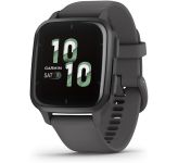 Garmin Venu Sq 2 Slate Aluminum Bezel with Shadow Gray Case and Silicone Band (010-02701-00/10)