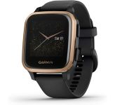 Garmin Venu Sq Music Edition Rose Gold/Black Case and Silicone Band (010-02426-05/15)