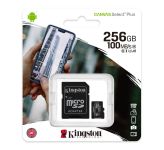 Kingston 256 GB microSDXC Class 10 UHS-I U3 Canvas Select Plus + SD Adapter SDCS2/256GB Kingston 256 GB microSDXC Class 10 UHS-I U3 Canvas Select Plus + SD Adapter SDCS2/256GB