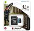 Kingston 64 GB microSDXC class 10 UHS-I U3 Canvas Go! Plus + SD Adapter SDCG3/64GB