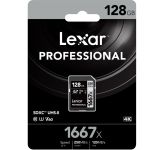Lexar 128 GB SDXC UHS-II U3 V60 Professional 1667x LSD128CB1667