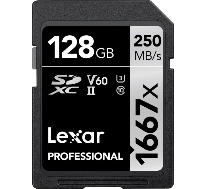 Lexar 128GB Professional 1667x UHS-II SDXC