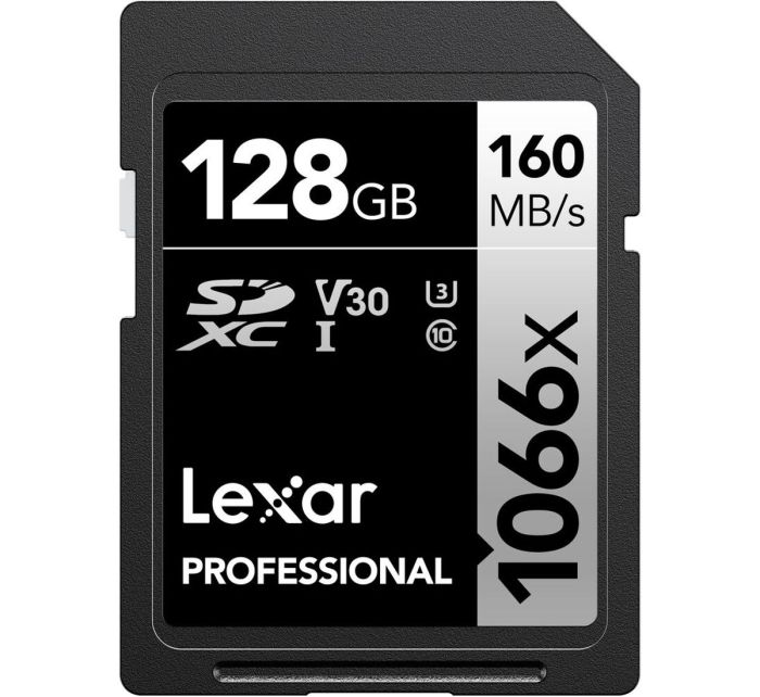 Lexar 128GB SDXC UHS-I U3 V30 Professional 1066x (2-Pack)