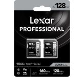 Lexar 128GB SDXC UHS-I U3 V30 Professional 1066x (2-Pack)