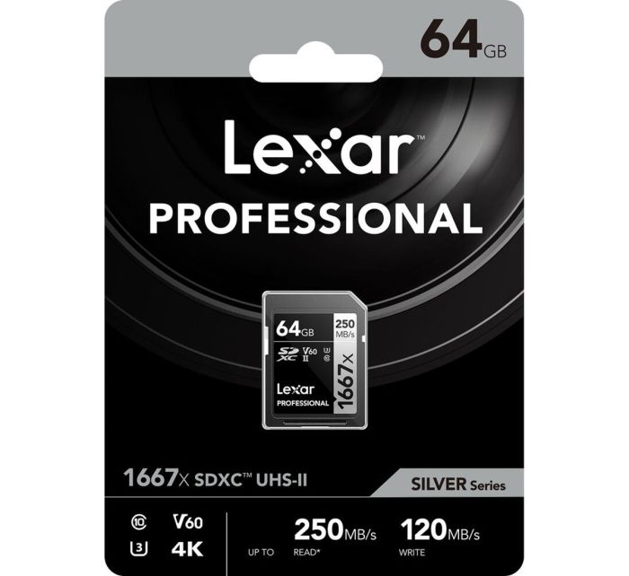 Lexar 64GB Professional 1667x UHS-II SDXC