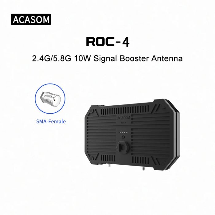 Підсилювач сигналу для квадрокоптера Acasom ROC-4 Antenna Dualband 10W 2.4G/5.8G Black